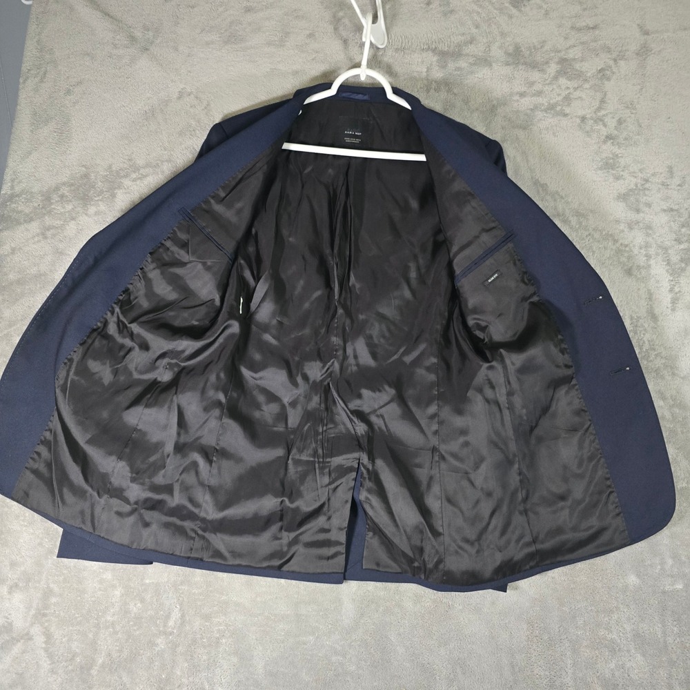 Zara Man Basic Blazer Slim Fit Two Button Navy Bl… - image 8